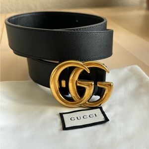 Authentic Gucci Belt GG Marmont Wide with dustbag